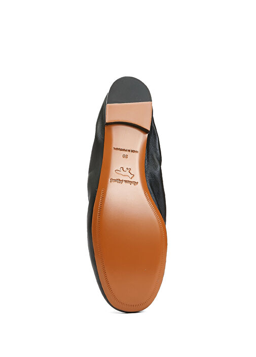 Siyah Kadın Deri Babet - Görsel 6