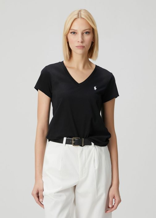 Polo Ralph Lauren Siyah Kadın Siyah Logolu T-shirt 1899424 | Beymen