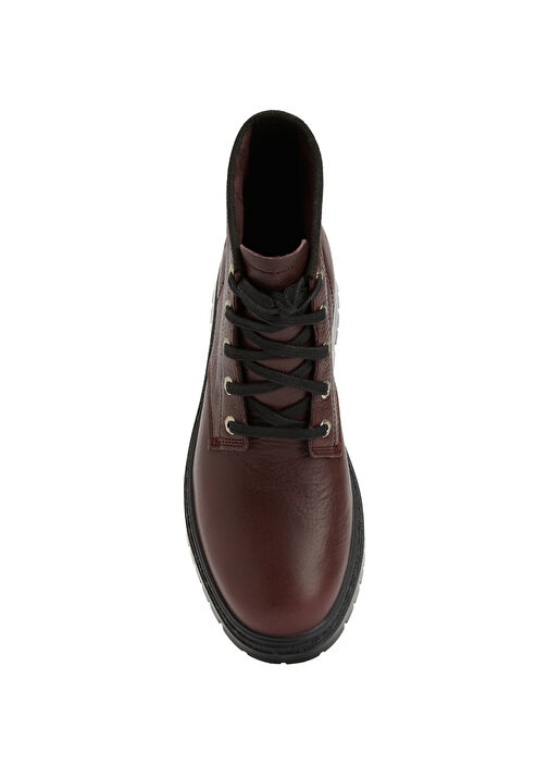 Cambria Valley Bordo Kadın Deri Bot - Görsel 10