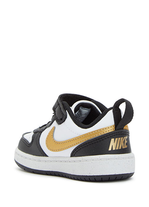 Court Borough Siyah Beyaz Çocuk Sneaker - Görsel 4