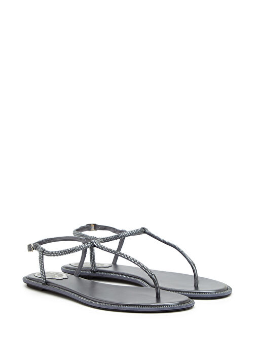 Diana Gri Taşlı Kadın Sandalet - Görsel 3
