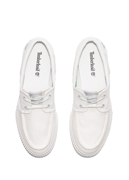 Mylo Bay Beyaz Erkek Kanvas Loafer - Görsel 3