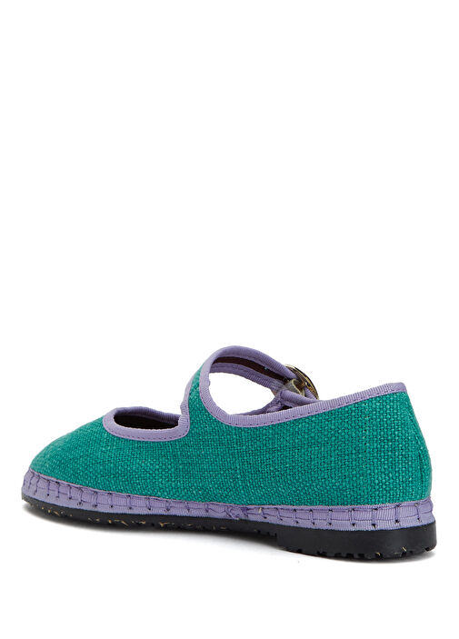 Flabelus Flabelus Yeşil Çocuk Keten Babet | Beymen Yeşil - 4. görsel