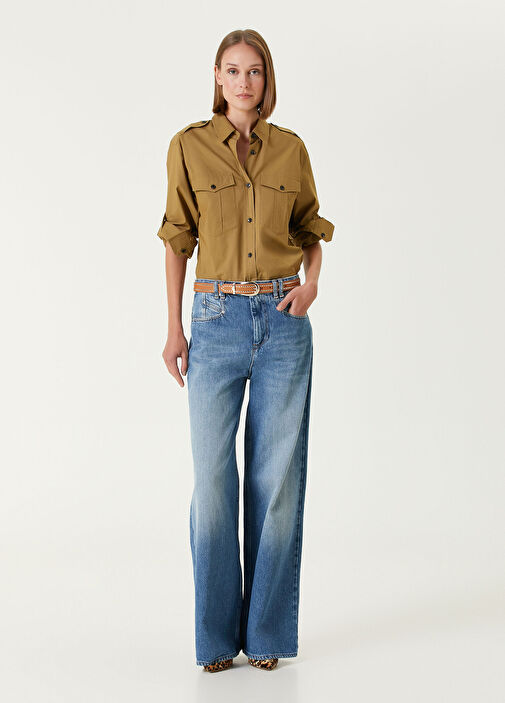 Isabel Marant - Lemony Blue Loose Fit Jeans