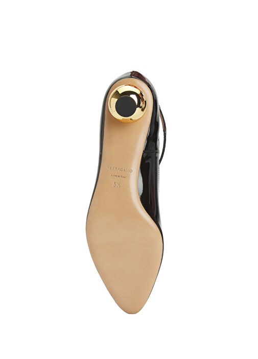 Tania Siyah Deri Topuklu Ayakkabı - Görsel 6