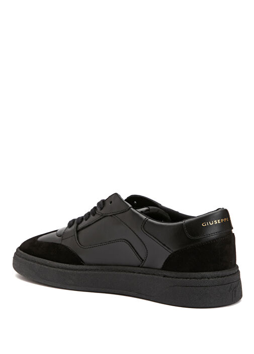 Siyah Erkek Deri Sneaker - Görsel 4