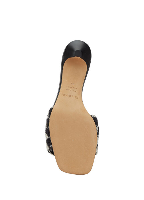 Kiton Kiton Siyah Kare Desenli Örgülü Kadın Terlik Sandalet & Terlik | Beymen Siyah - 6. görsel