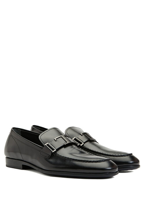 Siyah Erkek Deri Loafer - Görsel 3