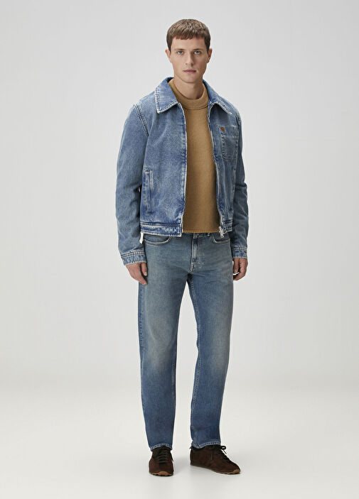【Riya】AMIPARIS Ami Paris - Mavi Denim Ceket - Mavi