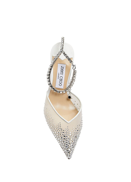 Saeda Beyaz Topuklu Ayakkabı - Görsel 5