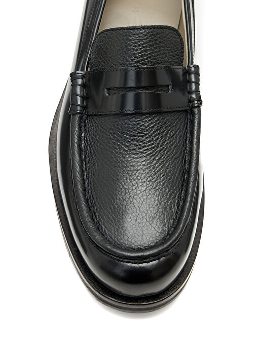 Bloom Siyah Erkek Deri Loafer - Görsel 5