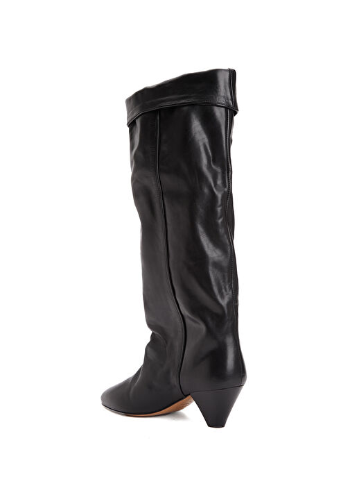 Elita Siyah Kadın Deri Çizme - Görsel 4
