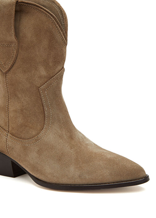 Kum Kadın Deri Bot - Görsel 7