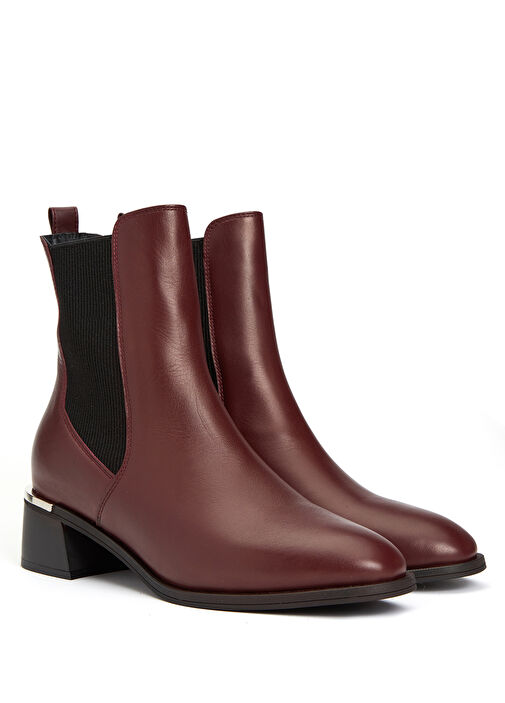 Divarese Divarese Bordo Kadın Deri Bot Beymen'de! Bordo - 3. görsel