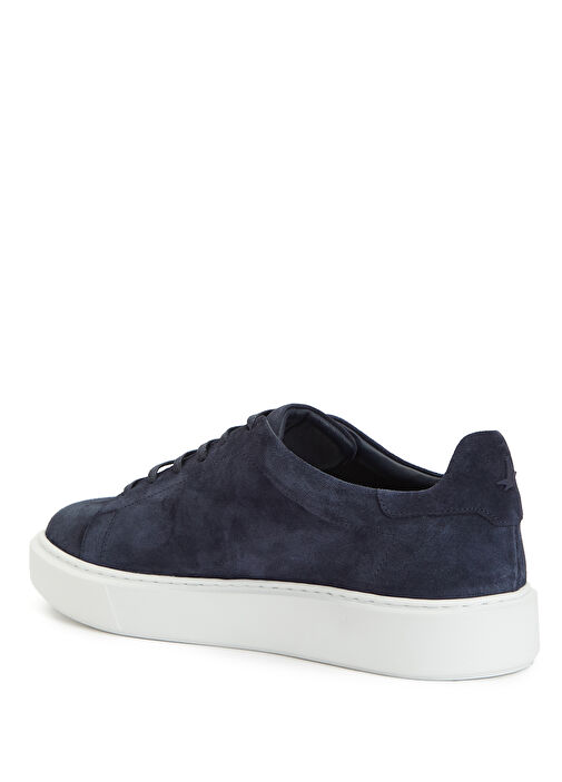 Lacivert Erkek Süet Sneaker - Görsel 4