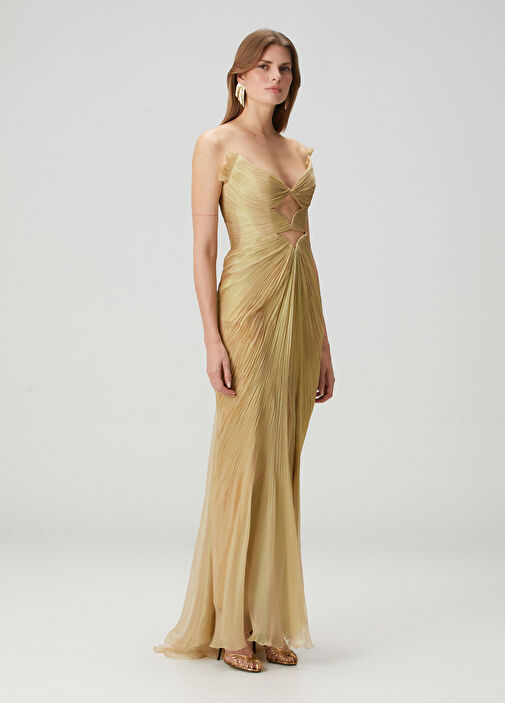 carmen maxi dress gold Sweet Essence Maxi Dress main image 1