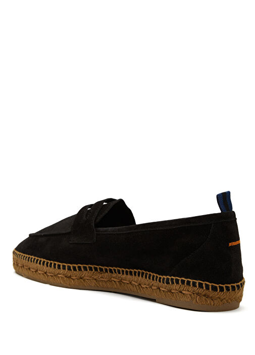 Siyah Bantlı Erkek Deri Espadril - Görsel 4