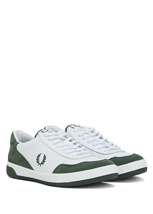 Fred Perry - Beyaz Erkek Deri Sneaker - Beyaz