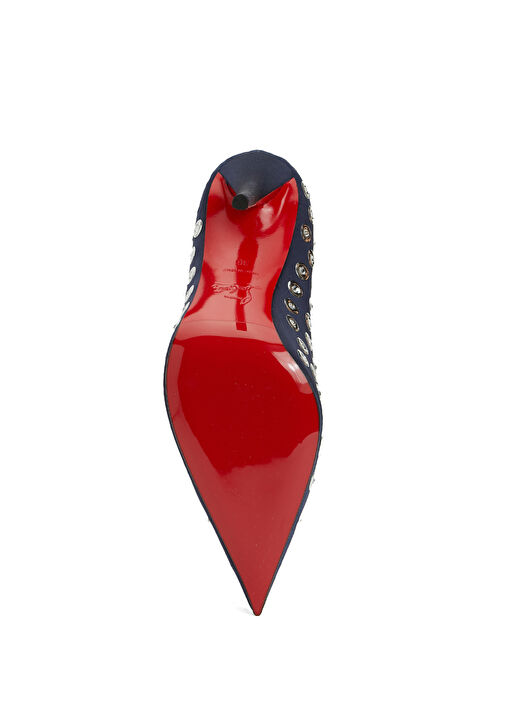 Miss Z Boum Boum Mirror Lacivert İpek Stiletto - Görsel 6