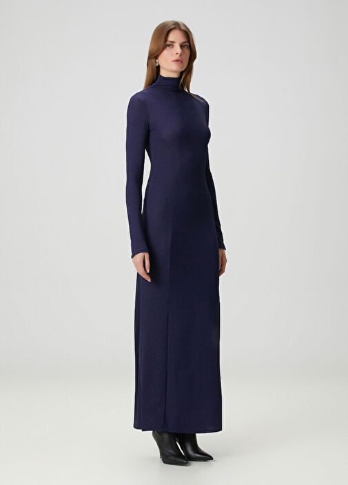 elsa navy blue dress Elsa Glitter V-Neck Party Dress