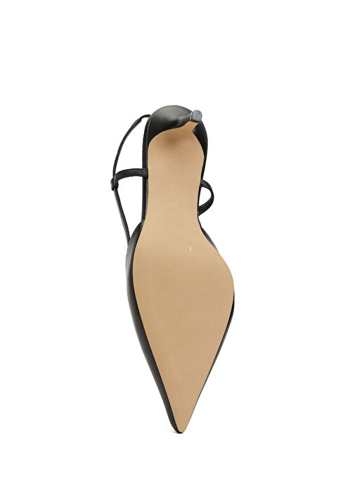 Kitten Siyah Deri Topuklu Ayakkabı - Görsel 6