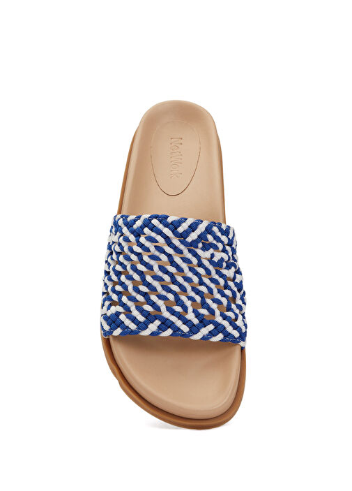 Saks Beyaz Kadın Terlik - Görsel 5