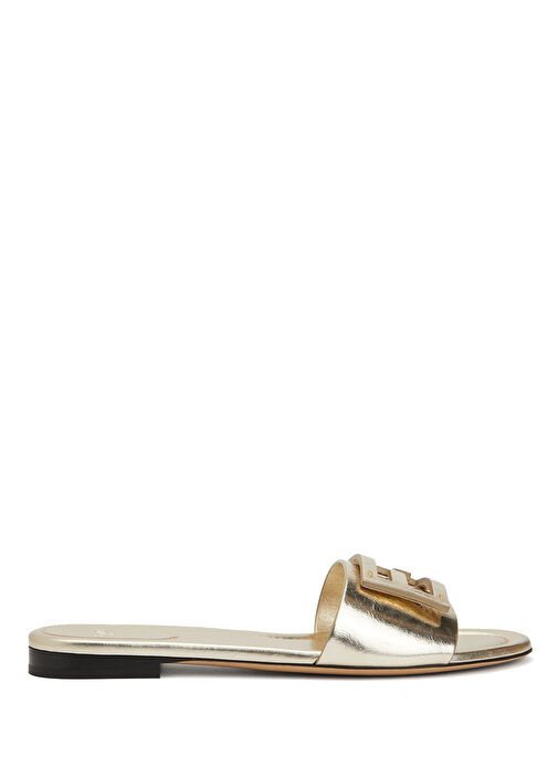 Gold Kadın Deri Terlik - Görsel 2