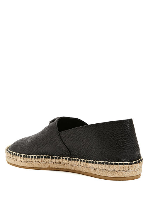 VLogo Siyah Erkek Deri Espadril - Görsel 4