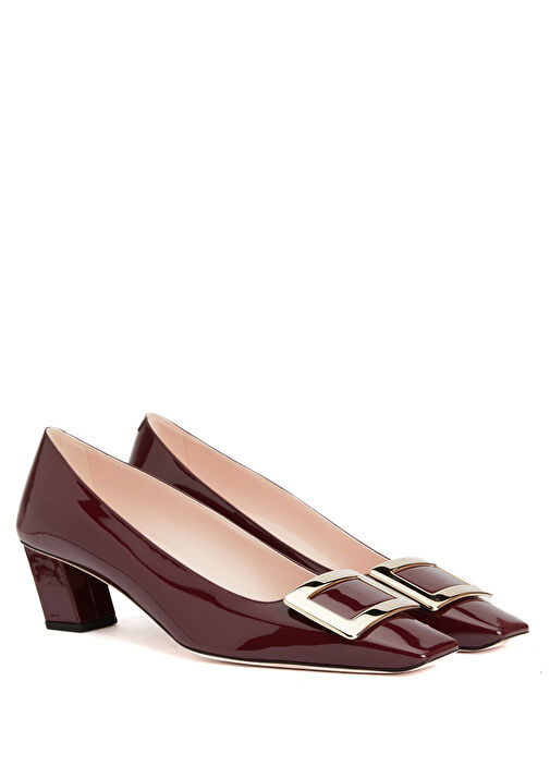 Belle Ekru Süet Topuklu Ayakkabı - Görsel 3