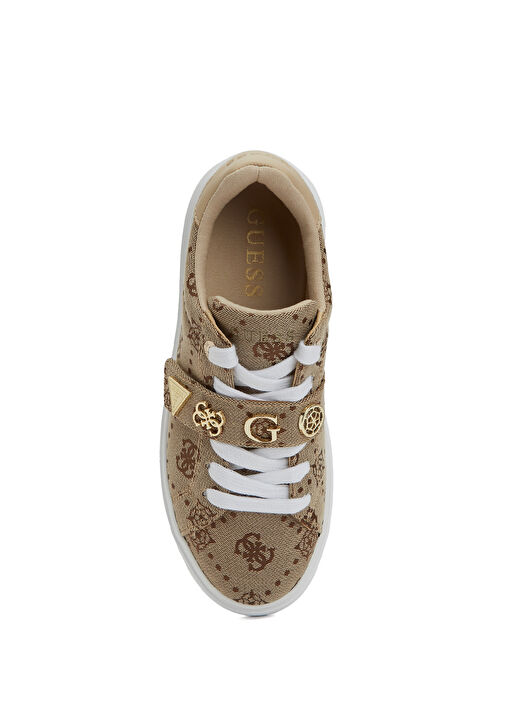 Drift Krem Logo Desenli Kadın Sneaker - Görsel 5