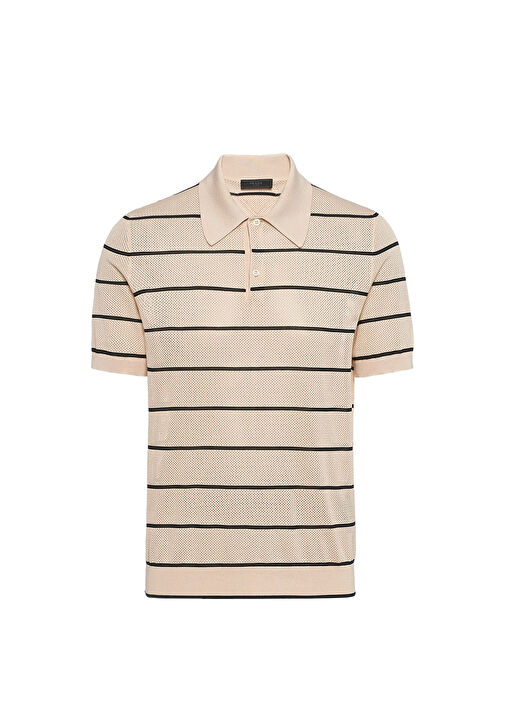 PRADA Silk and cotton polo shirt