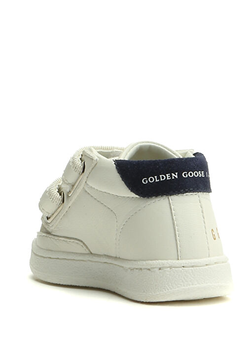 June Mavi Beyaz Unisex Çocuk Deri Sneaker - Görsel 3