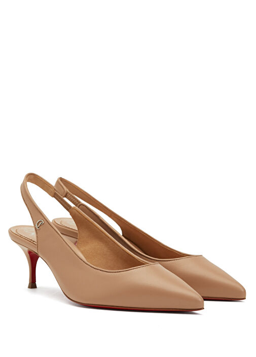 Sporty Kate Nude Deri Topuklu Ayakkabı - Görsel 3