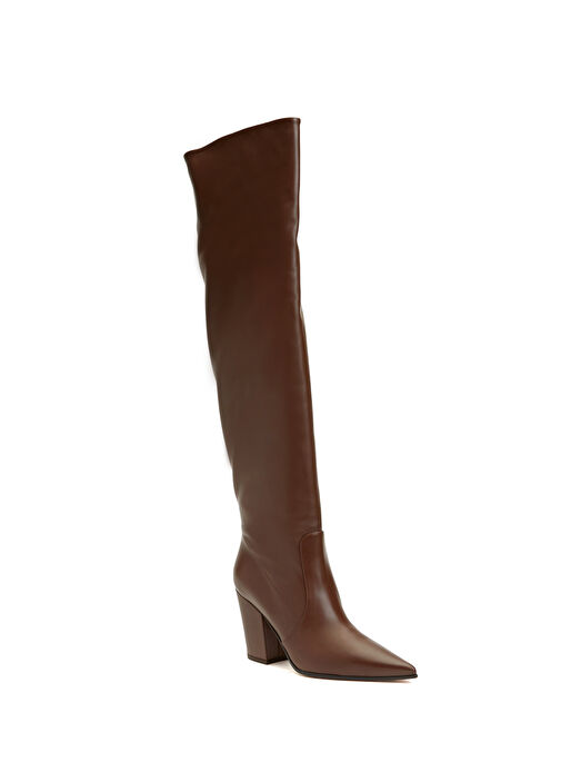 Keinna Kahverengi Kadın Deri Çizme - Görsel 3