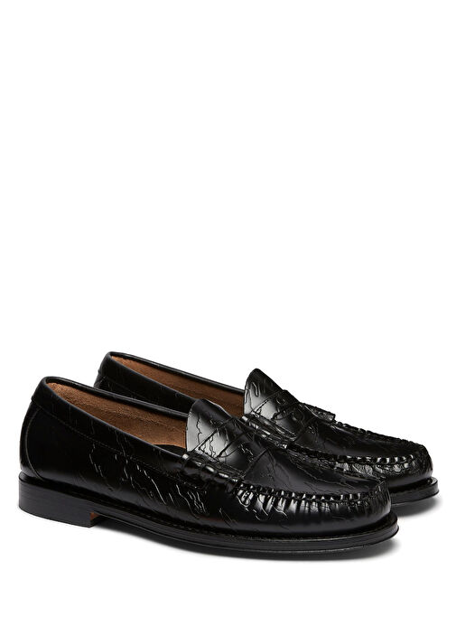Siyah Erkek Deri Loafer - Görsel 3