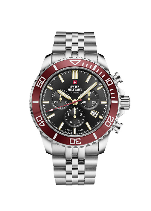 SM34103.03 Kırmızı Çelik Erkek Kol Saati