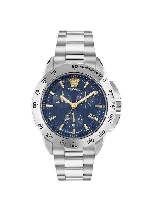 Versace Metalik Gri Erkek V-Sport VRSCVEKIA0425 Metalik Gri Çelik