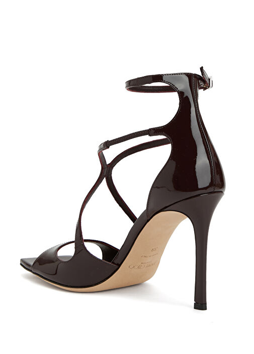 Azia Bordo Kadın Deri Sandalet - Görsel 4