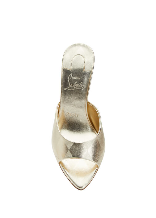 Miss Z Gold Deri Topuklu Terlik - Görsel 5