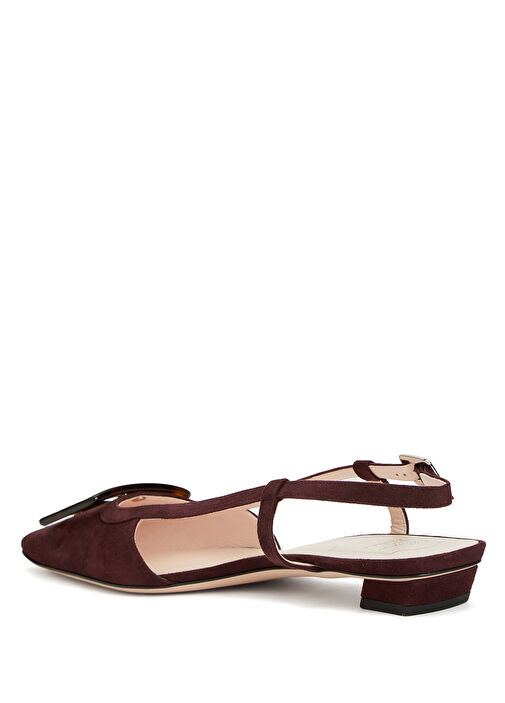 Belle Koyu Kahverengi Deri Babet - Görsel 4