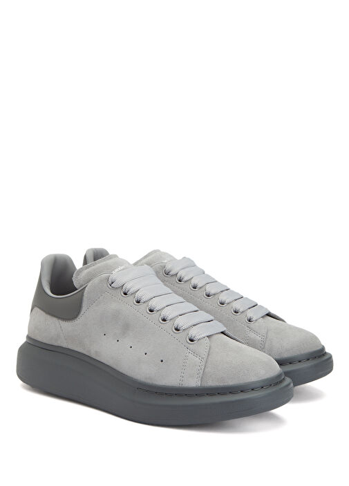 Oversized Açık Gri Erkek Süet Sneaker - Görsel 3