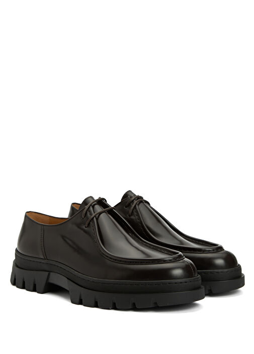 Koyu Kahverengi Erkek Deri Ayakkabı - Görsel 3