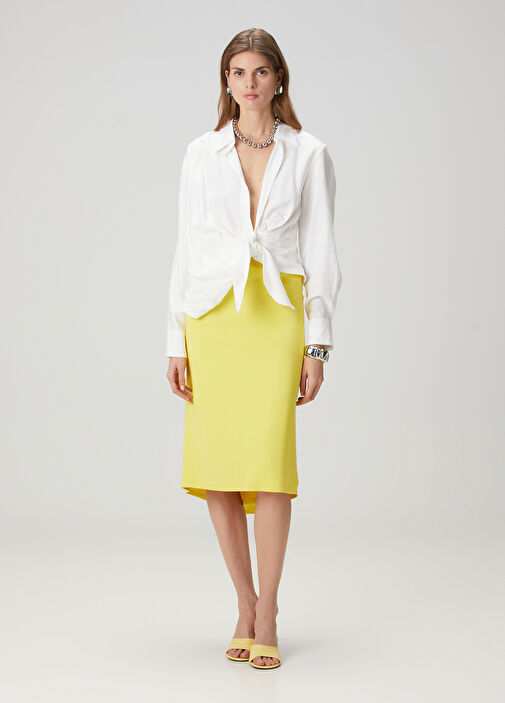 Jacquemus - Sablier Yellow Midi Skirt
