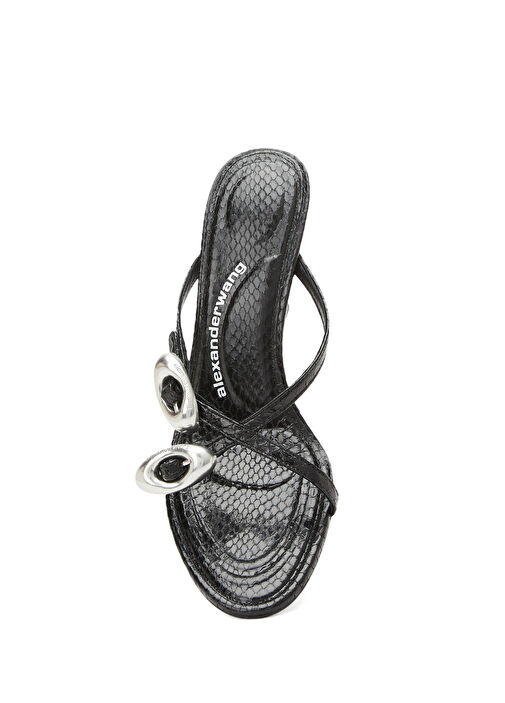 Siyah Kadın Deri Terlik - Görsel 5