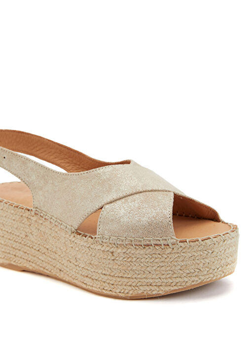 Gold Kadın Deri Espadril - Görsel 7