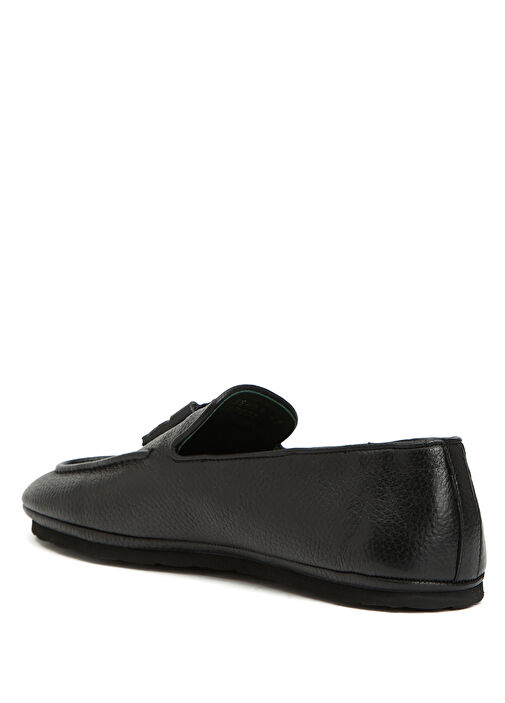 Siyah Erkek Deri Loafer - Görsel 4