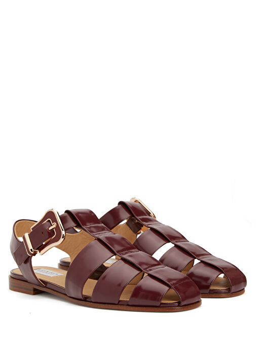 Bordo Kadın Sandalet - Görsel 3