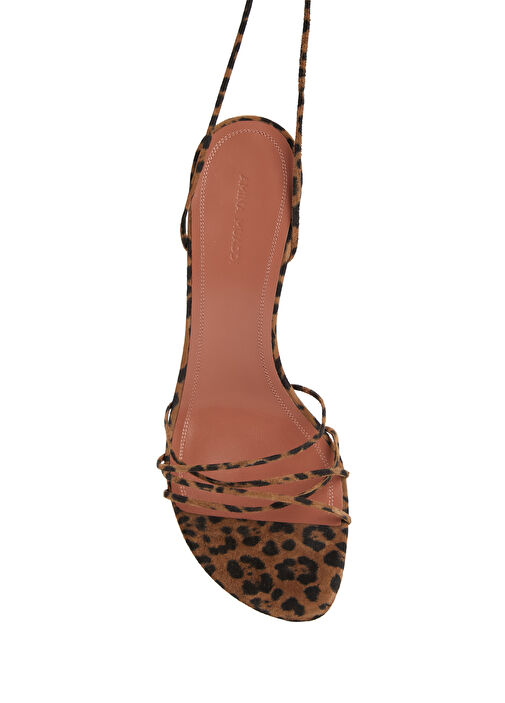 Lori Leopar Desenli Kadın Deri Sandalet - Görsel 5