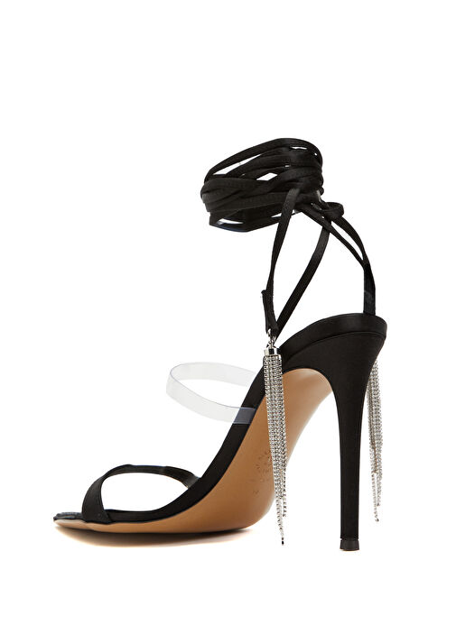 Siyah Bantlı Kadın Sandalet - Görsel 4