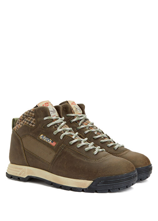 Haki Erkek Deri Sneaker - Görsel 3